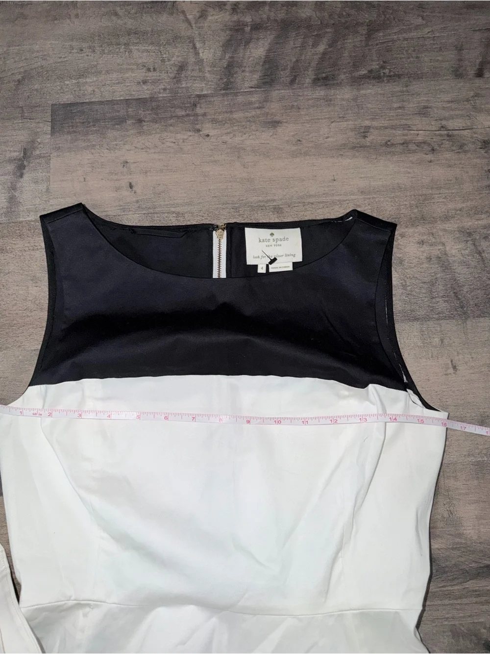 Classic Black & White Fit-and-Flare Dress